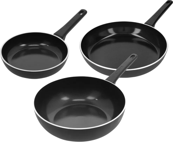 Demeyere Alu Cosi 3 Keramische Koekenpannenset 24 + 28 + Wokpan 28 cm