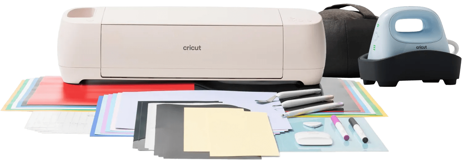 Cricut explore 4 essentials bundel + hat press 1 Cricut explore 4 essentials bundel + hat press