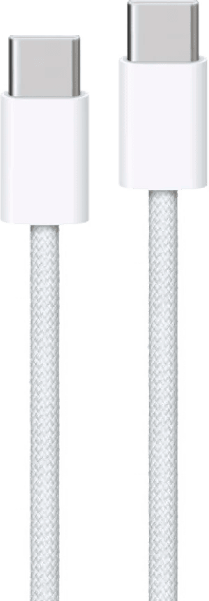 Apple Usb C naar Usb C Kabel 1m Nylon Wit Duo Pack