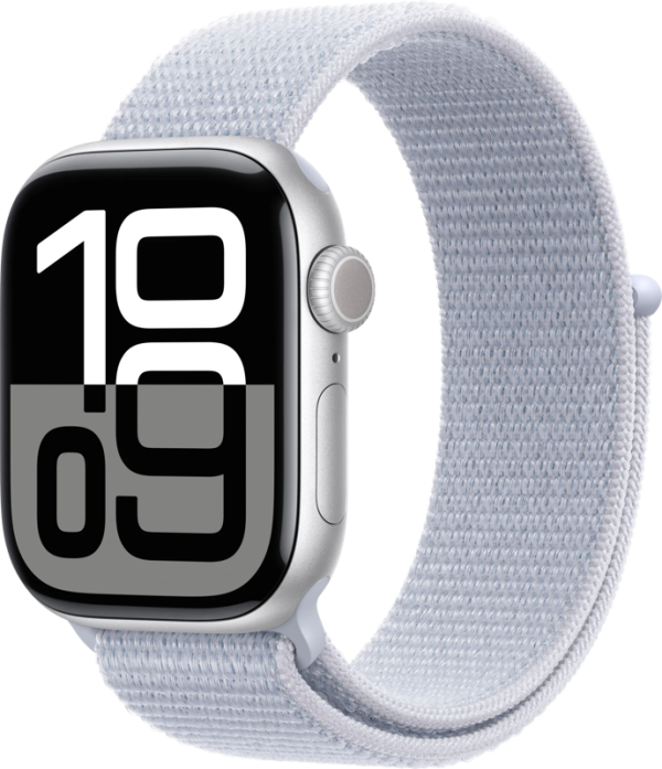 Apple Watch Series 10 4G 42mm Zilver Sport Loop