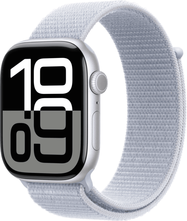 Apple Watch Series 10 4G 46mm Zilver Sport Loop