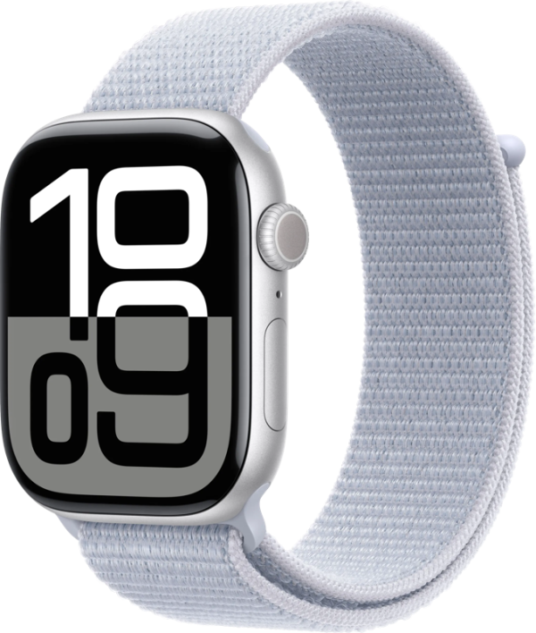 Apple Watch Series 10 4G 46mm Zilver Sport Loop