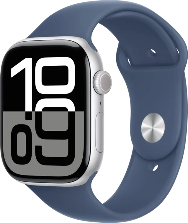 Apple Watch Series 10 4G 46mm Zilver Sportband M/L