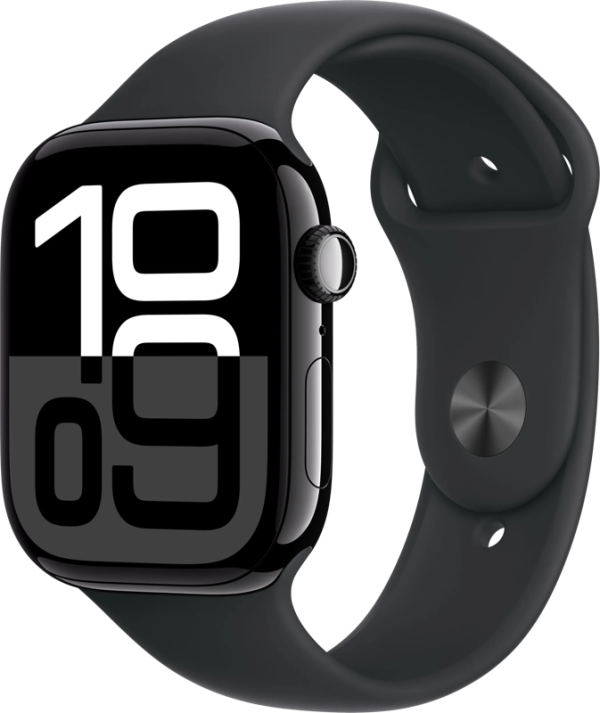 Apple Watch Series 10 4G 46mm Zwart Sportband M/L