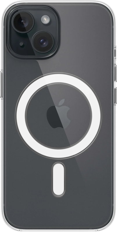 Apple iPhone 15 Back Cover met MagSafe Transparant
