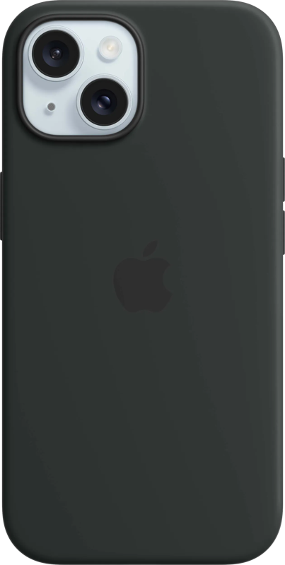 Apple iPhone 15 Back Cover met MagSafe Zwart