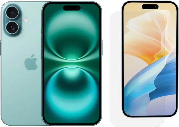 Apple iPhone 16 512GB Groen + BlueBuilt Screenprotector Glas