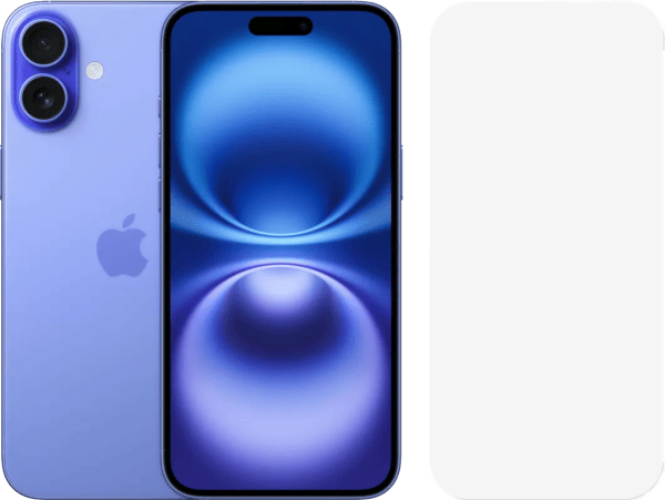 Apple iPhone 16 Plus 256GB Blauw + BlueBuilt Screenprotector Glas