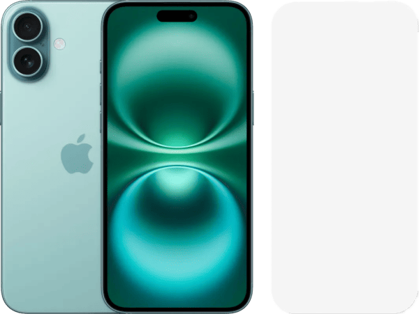 Apple iPhone 16 Plus 256GB Groen + BlueBuilt Screenprotector Glas
