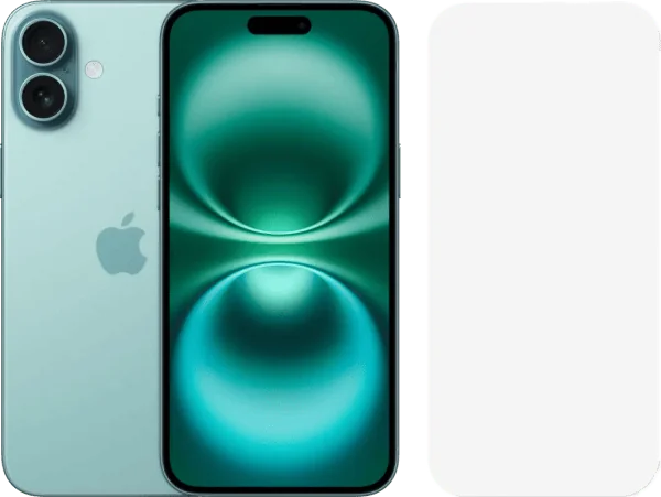 Apple iphone 16 plus 256gb groen + bluebuilt screenprotector glas