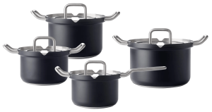 Bk-q-linair master glas zwart pannenset 4-delig 2 B9711 004 pc 200720