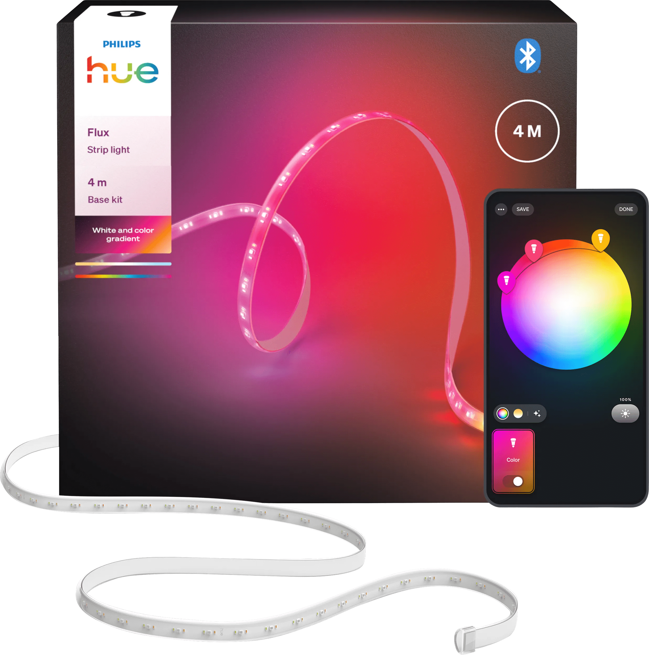 Philips hue flux led strip 4 meter 1600lm 1 Philips hue flux led strip 4 meter 1600lm