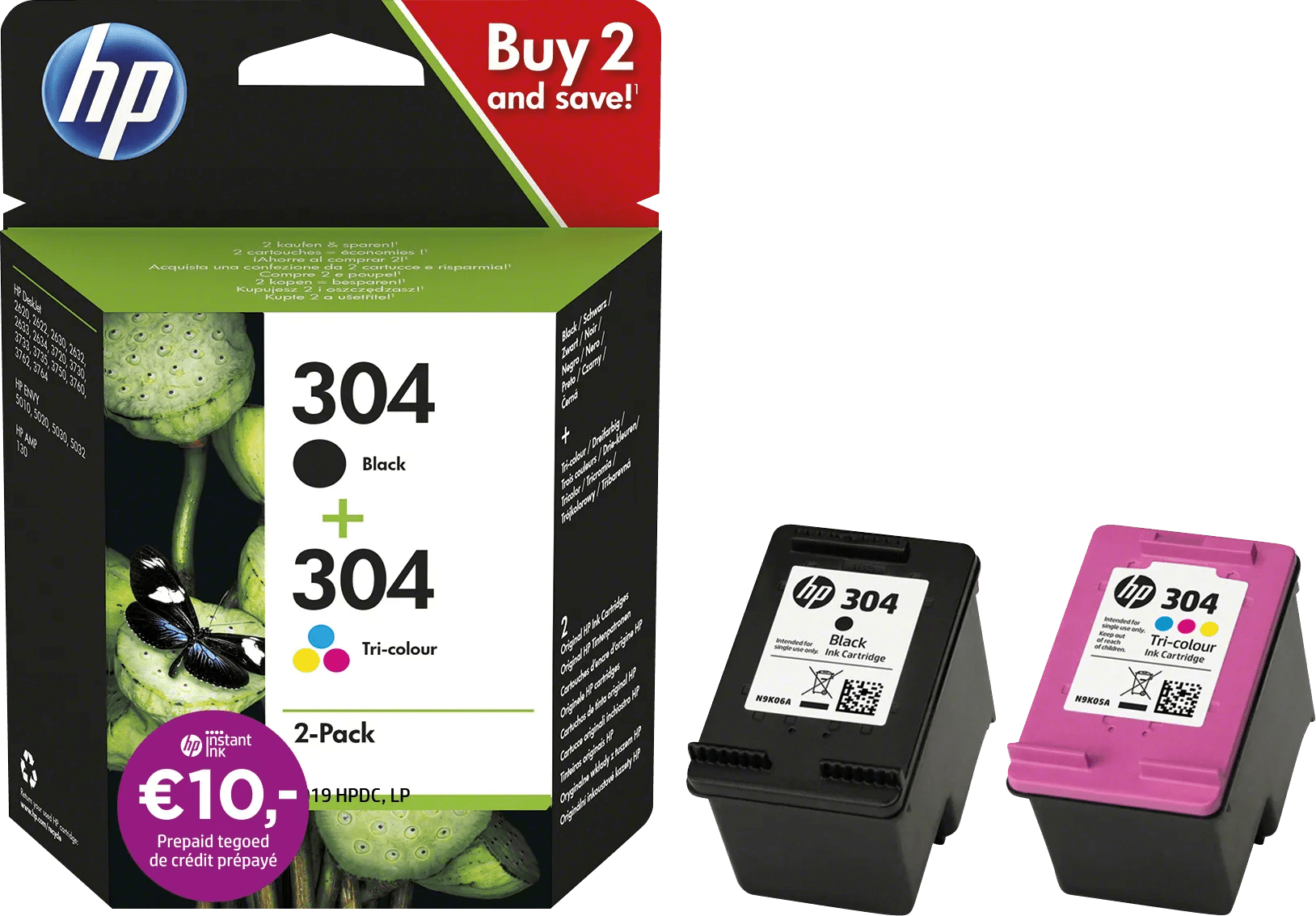 Hp 304 cartridges combo pack 1 Hp 304 cartridges combo pack