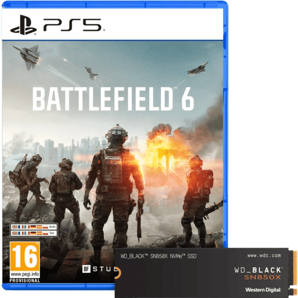 Battlefield 6 PS5 + WD Black SN850X 2TB NVMe SSD