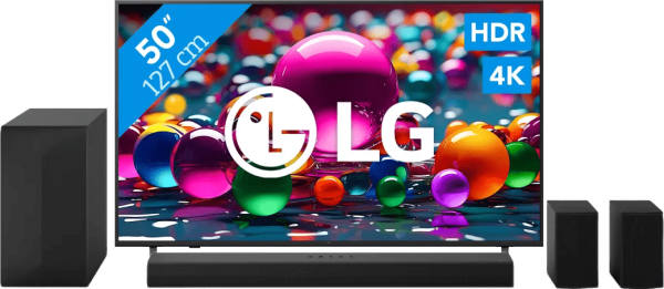 LG 50" 4K Smart UA75 + LG DS60TR