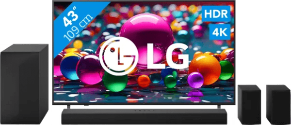 LG 43" 4K Smart UA75 + LG DS60TR