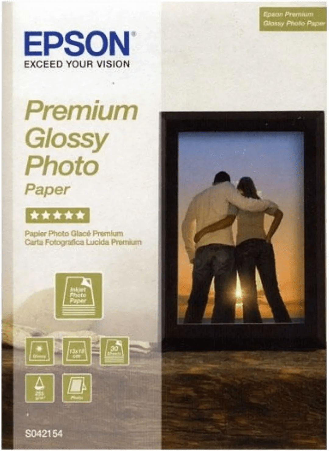 Epson premium glossy fotopapier 30 vel (13 x 18) 1 Epson premium glossy fotopapier 30 vel (13 x 18)