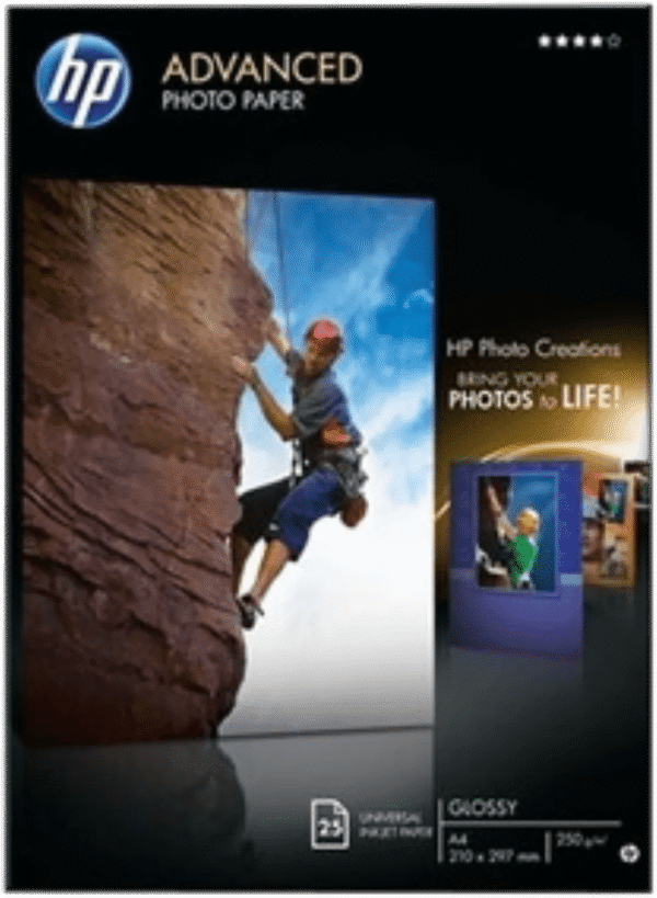 HP Advanced Glossy Fotopapier 25 vel (A4)