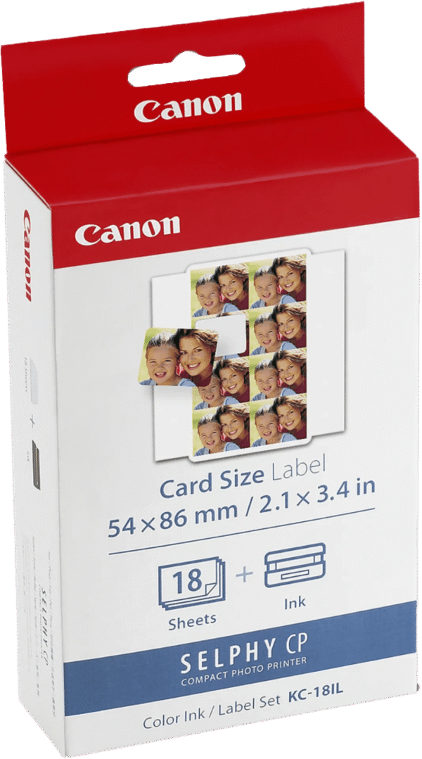 Canon KC-18IL Selphy CP Serie inkt en papier