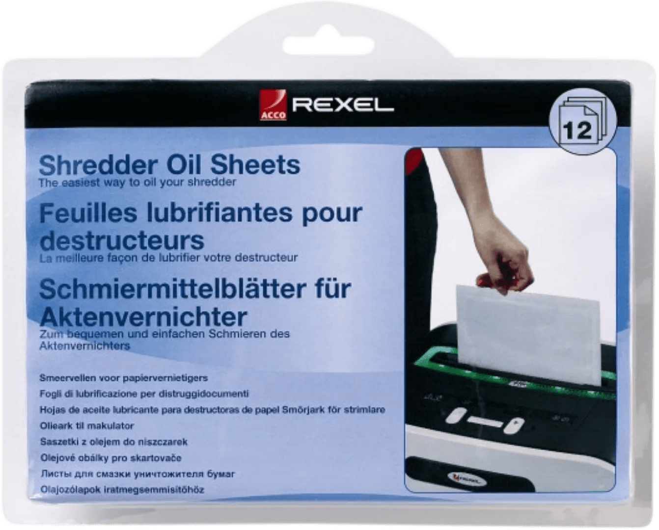 Rexel olie vellen (12 stuks) 1 Rexel olie vellen (12 stuks)
