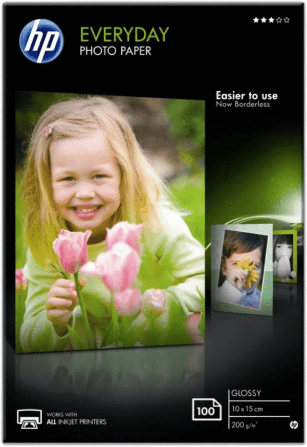 HP Everyday Glossy Fotopapier 100 Vel (10 x 15)