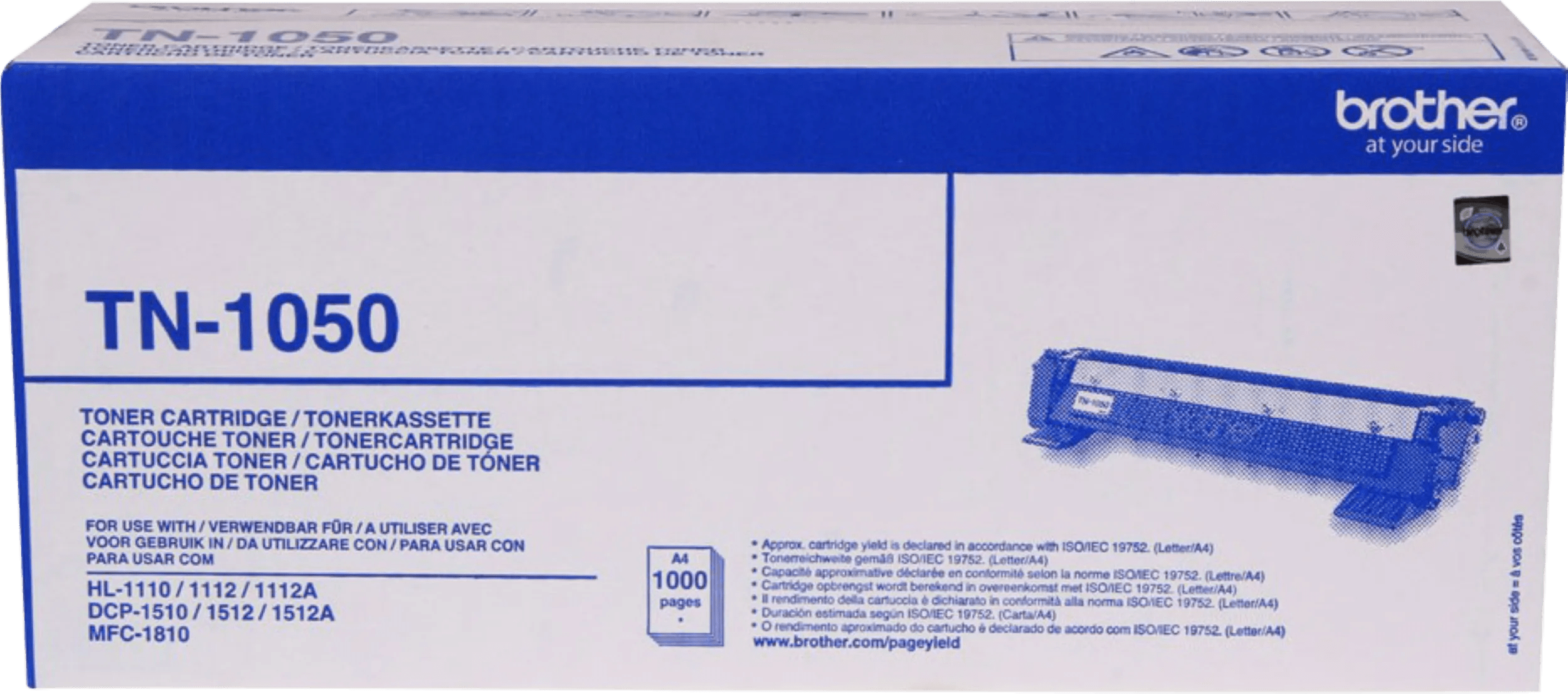 Brother tn-1050 toner zwart 1 Brother tn-1050 toner zwart
