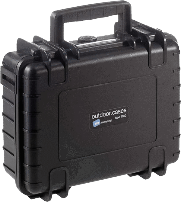 B&W type 1000 zwart met plukschuim