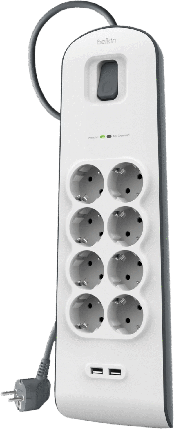 Belkin Surge Protector 8 outlet 2 meter 2x usb