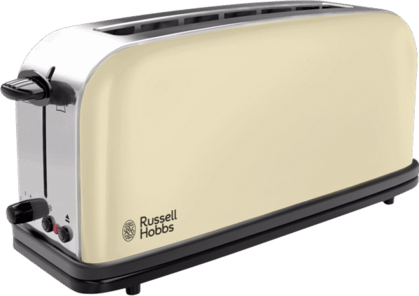 Russell Hobbs Colours Plus+ Classic Cream Long Slot Broodrooster