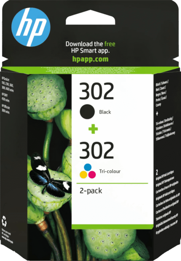 HP 302 Cartridges Combo Pack