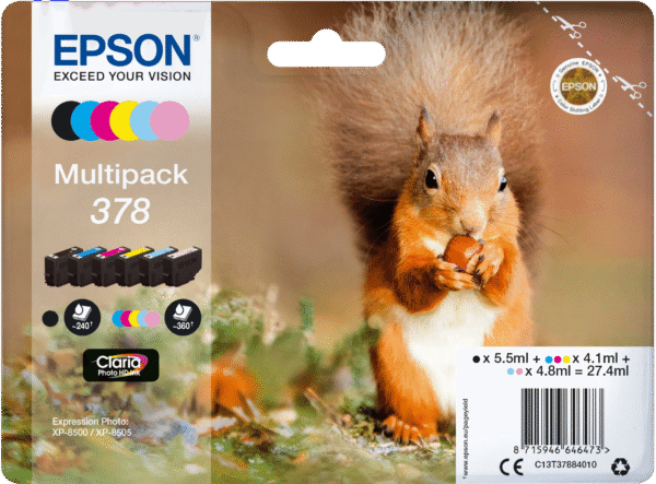 Epson 378 Cartridges Combo Pack