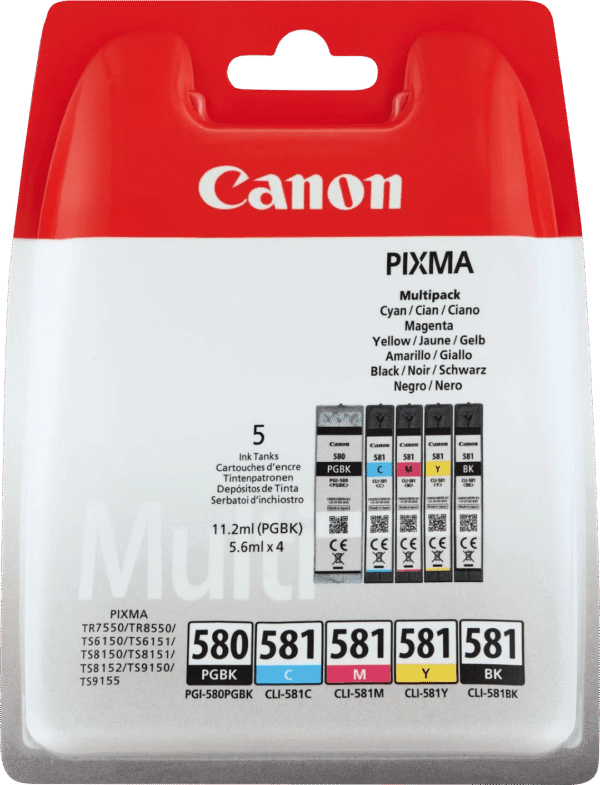Canon PGI-580/CLI-581 Cartridges Combo Pack