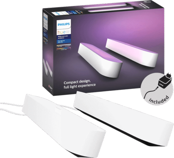 Philips Hue Play Lichtbalk White & Color Wit Duo Pack