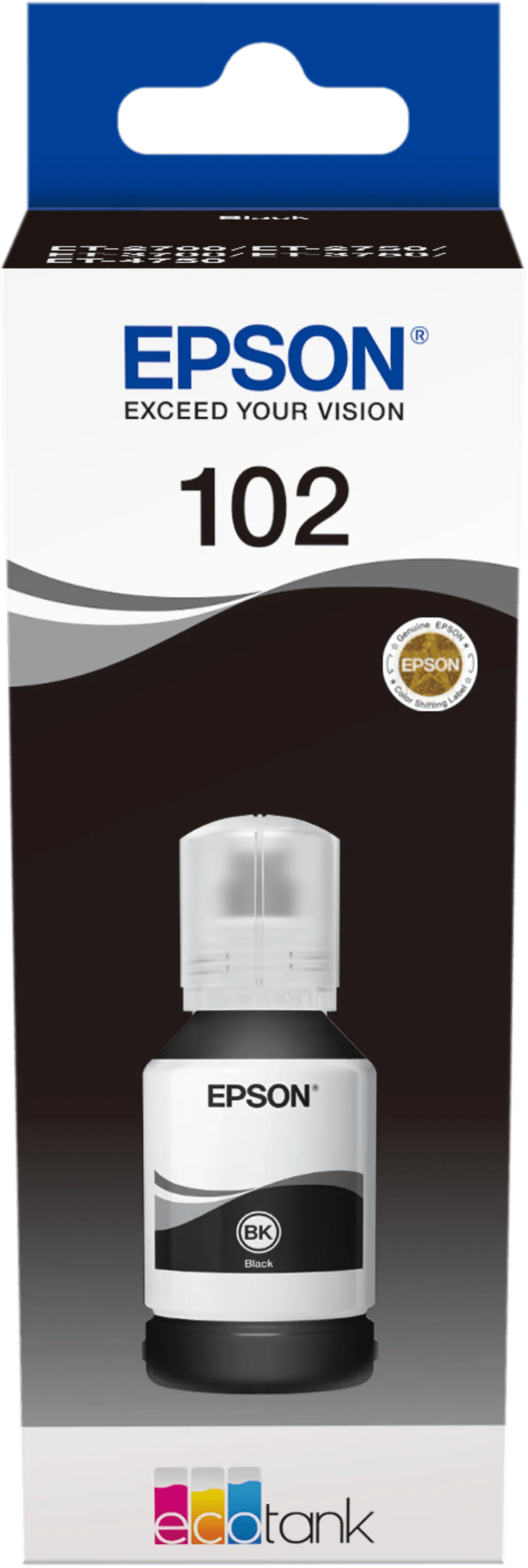Epson 102 inktflesje pigmentzwart 1 Epson 102 inktflesje pigmentzwart