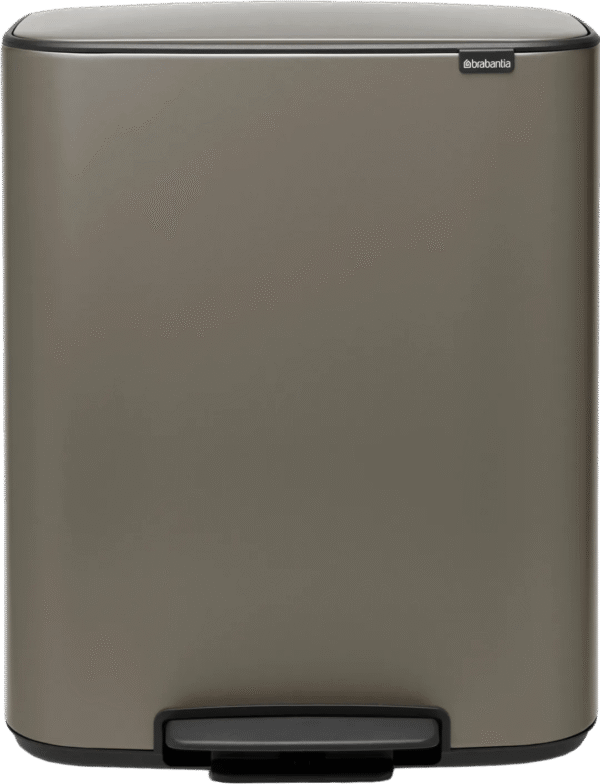 Brabantia Bo Pedal Bin 2 x 30 Liter Platinum