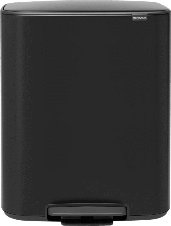Brabantia Bo Pedal Bin 2 x 30 Liter Matt Black
