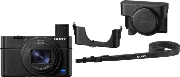 Sony Cybershot DSC RX 100VII + Sony LCJ-RXK hoes