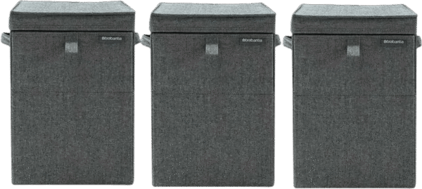 Brabantia Wasboxen Pepper Black Triple Pack