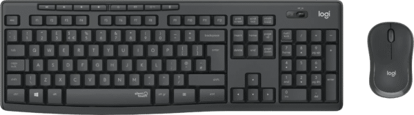 Logitech MK295 Silent Draadloze Toetsenbord en Muis Zwart QWERTY