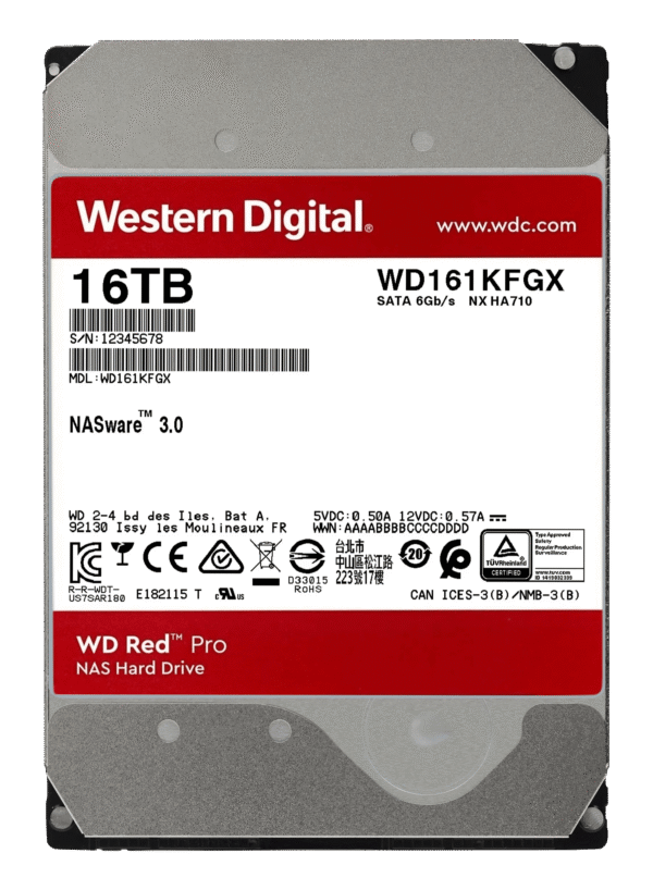 WD Red Pro WD161KFGX 16TB