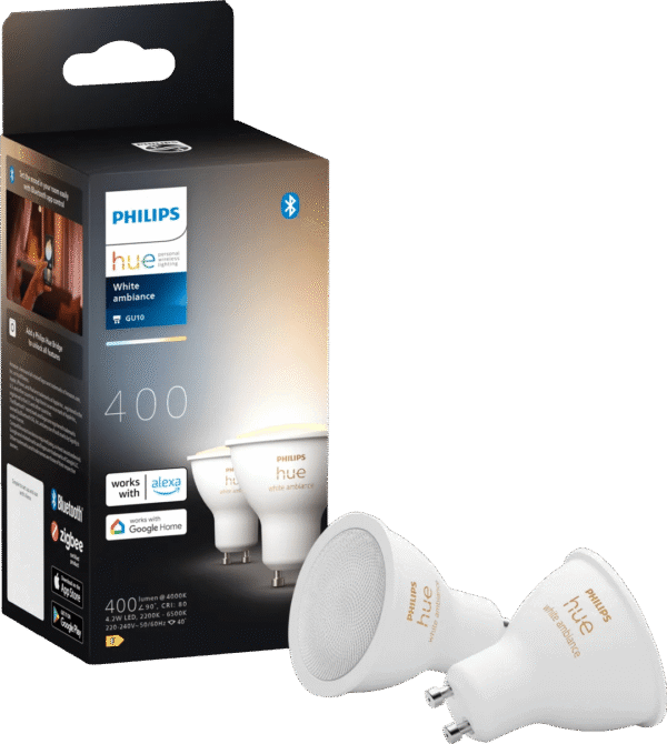 Philips Hue White Ambiance GU10 2-pack