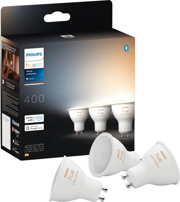 Philips Hue White Ambiance GU10 3-pack