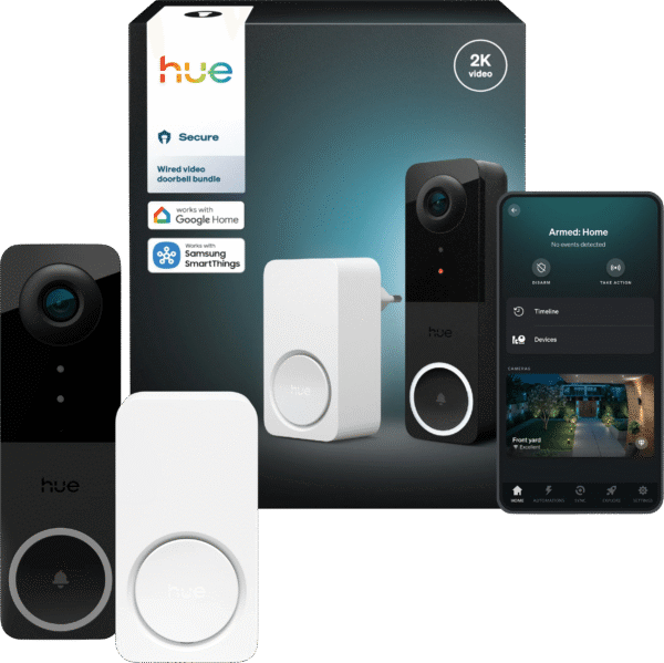 Hue Secure Bedrade Videodeurbel + Chime