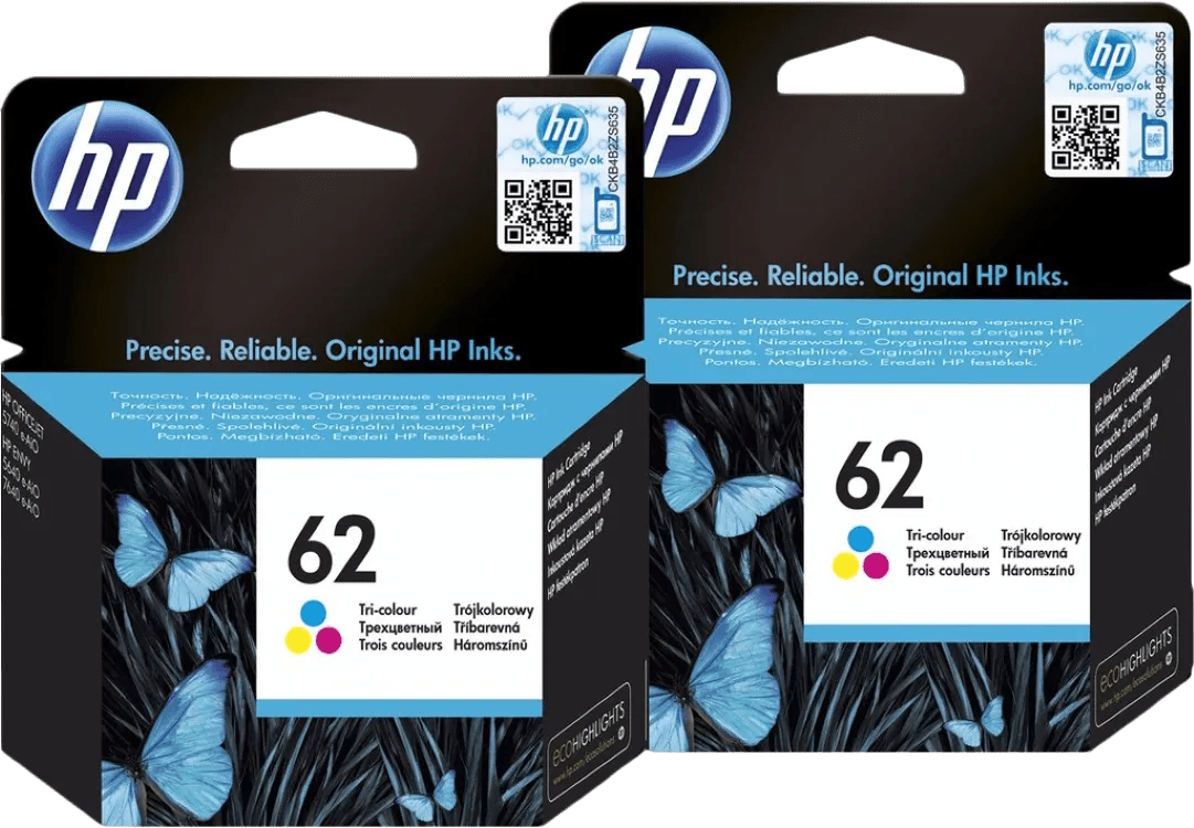 Hp 62 cartridges kleur duo pack 1 Hp 62 cartridges kleur duo pack