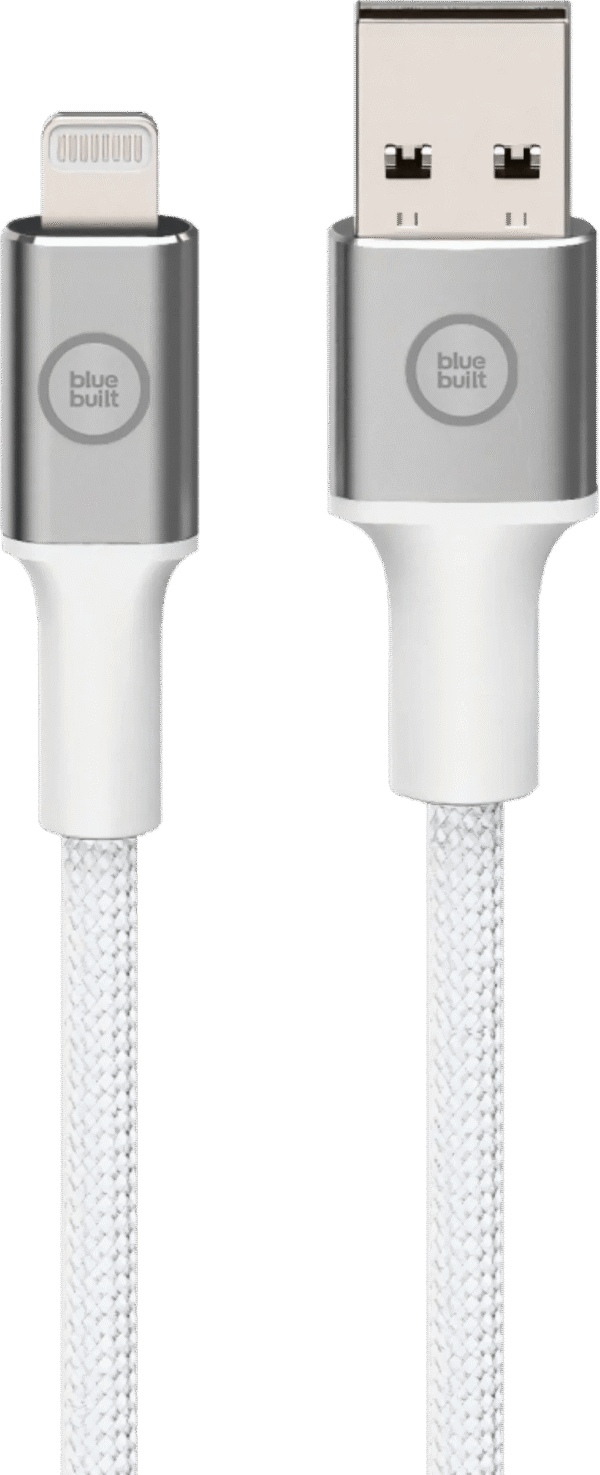BlueBuilt Usb A naar Lightning Kabel 3m Nylon Wit