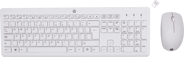 HP 230 Draadloos Toetsenbord en Muis Wit QWERTY