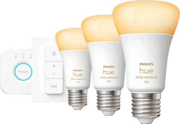 Philips Hue White Ambiance Starter Pack E27 met 3 lampen