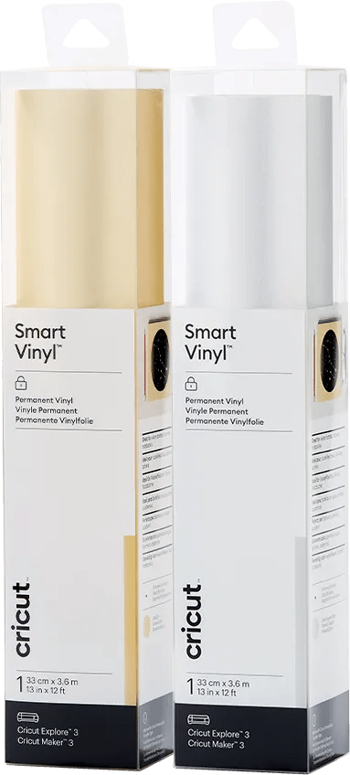Cricut Smart Vinyl Permanent 33x366 Shimmer Goud en Shimmer Zilver Combo Pack