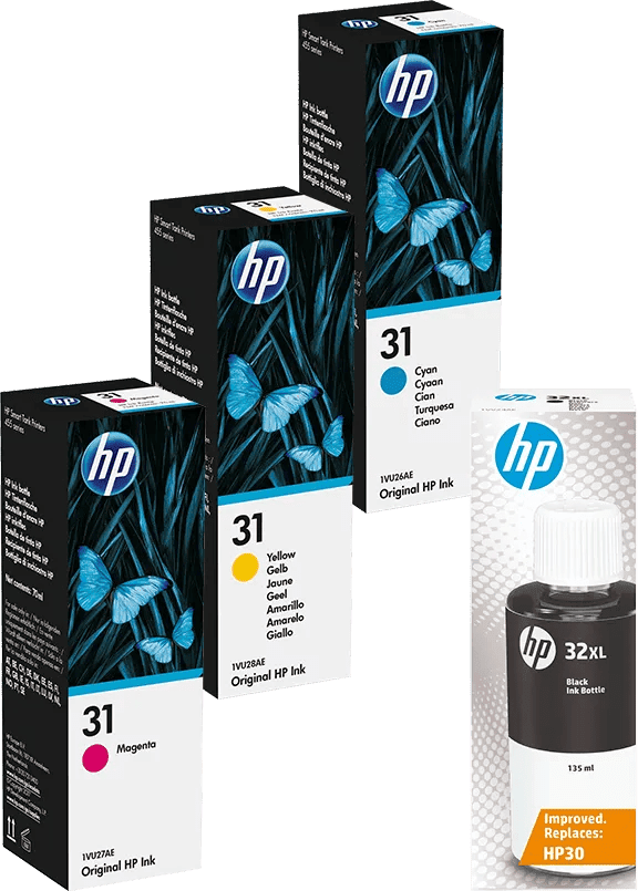 HP 32XL + HP31 Inktflesjes Combo Pack