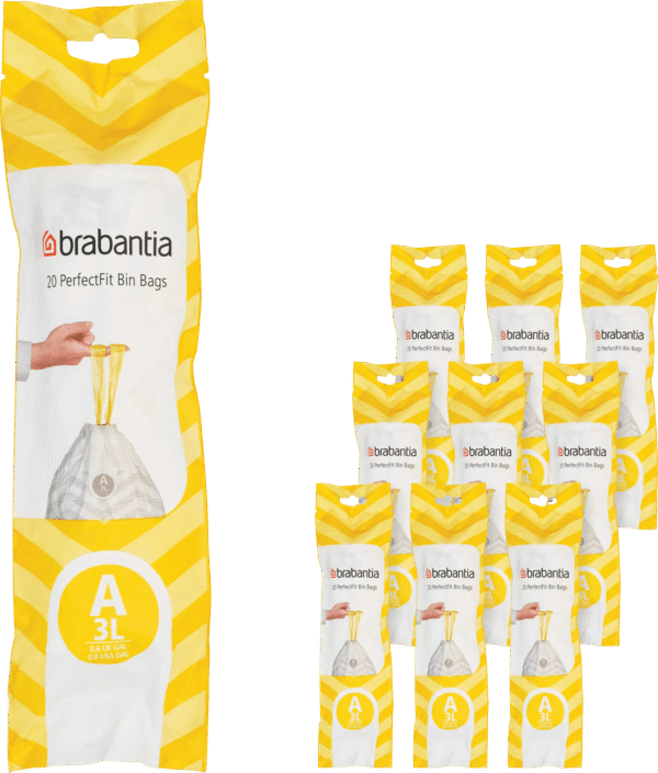 Brabantia Vuilniszakken Code A - 3 Liter (120 stuks)